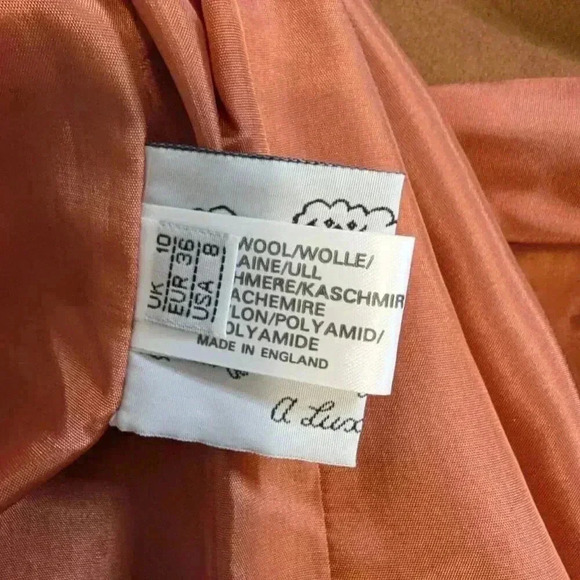 Cache D' Or 70/80's Vintage Wool/Cashmere Blend Jacket, Size 8, Brown - Picture 7 of 8